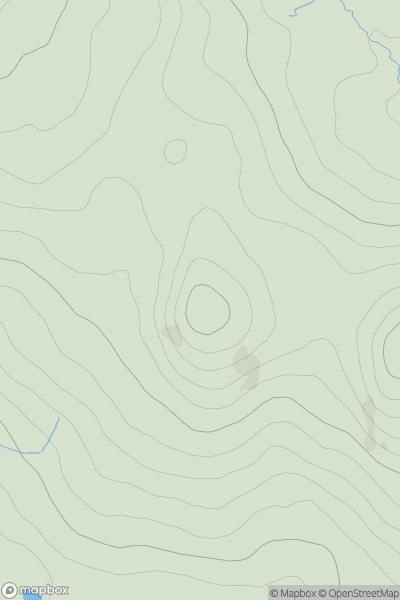 Thumbnail image for Glenton Hill [Ayr to the River Clyde] showing contour plot for surrounding peak